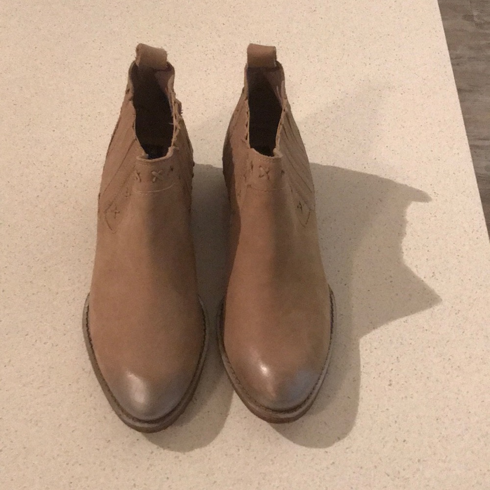 Naughty Monkey Tan Booties-Brand New